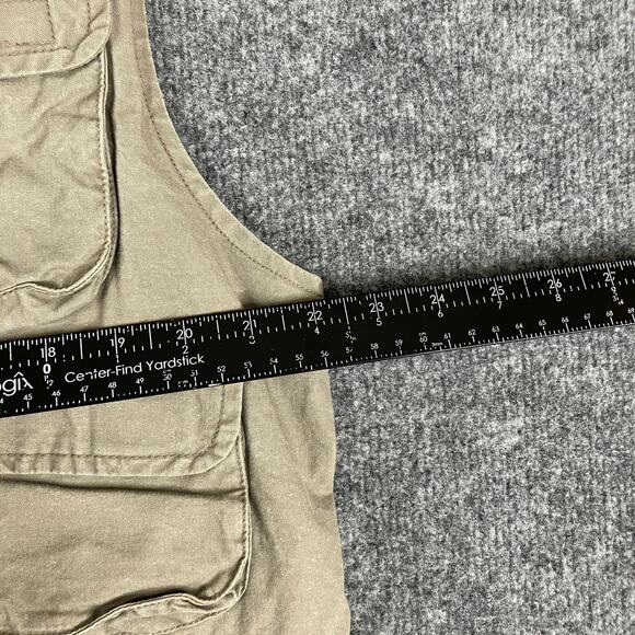 Pro Cam-Fis Vest Mens Size L Tan Multi Pocket Utility Travel Outdoor Fishing Zip - Picture 4 of 7